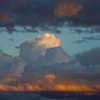 Cloud formations and sunset